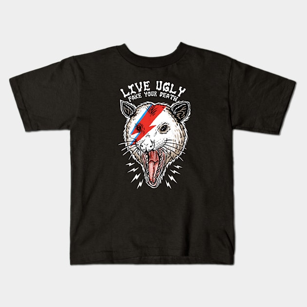 live ugly fake your death Kids T-Shirt by sober artwerk